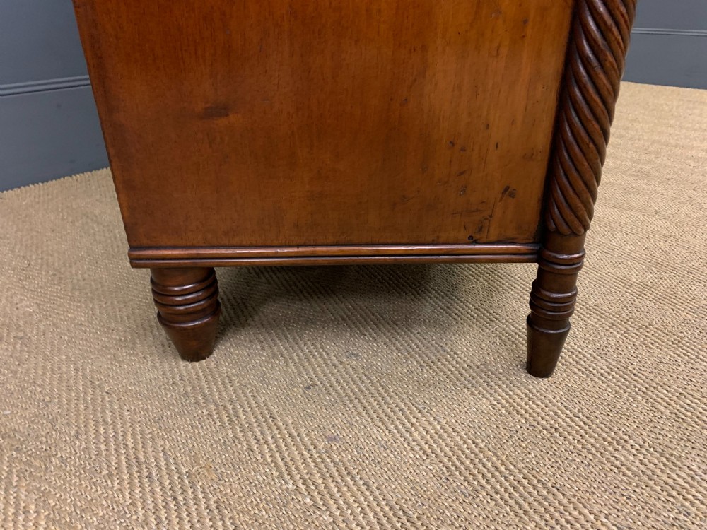 Georgian Mahogany Bow Fronted Chest of Drawers View XI