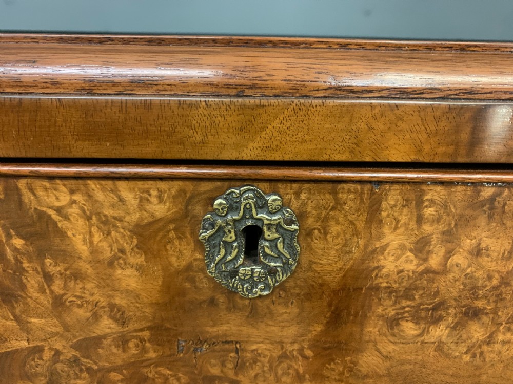 Burr Walnut Serpentine Chest of Drawers View IX