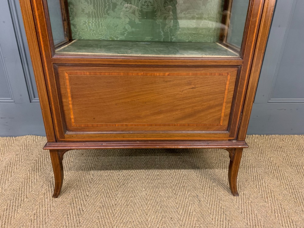 Inlaid Mahogany Display Cabinet by Jas Shoolbred View IX