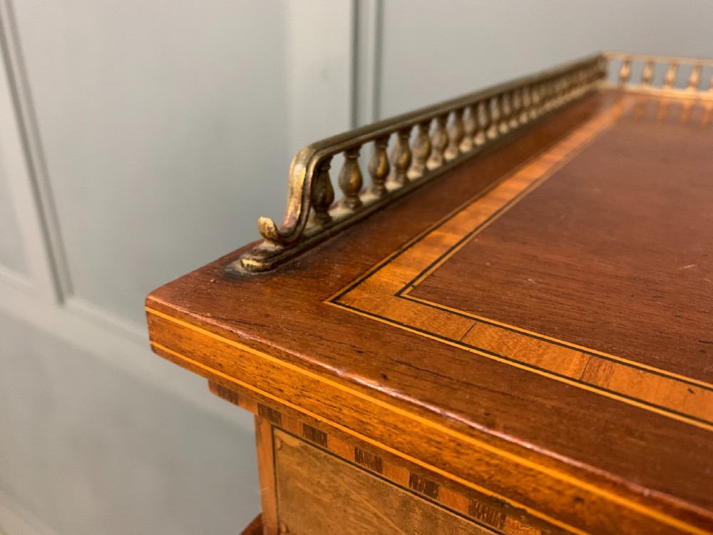 Inlaid Mahogany Display Cabinet by Jas Shoolbred View XIII