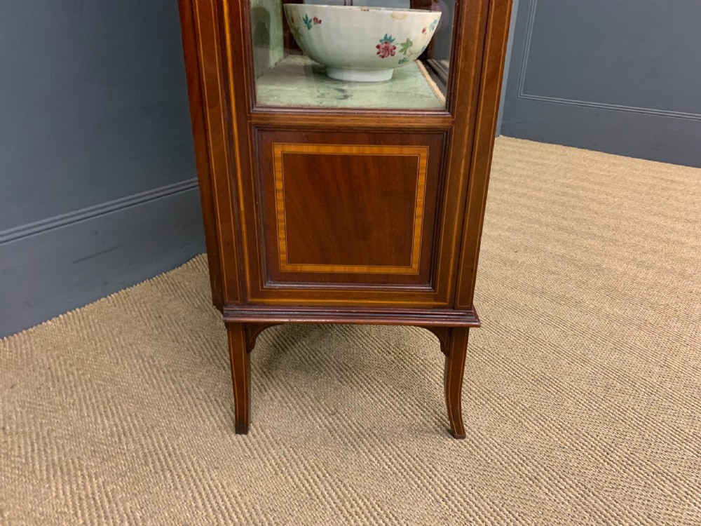 Inlaid Mahogany Display Cabinet by Jas Shoolbred View XVI
