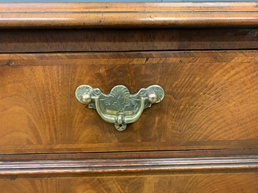 Edwardian Burr Walnut Pedestal Desk View XII