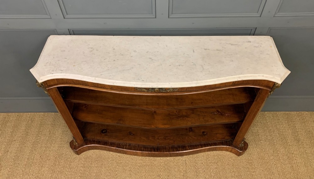 19th Century Rosewood Open Bookcase View III