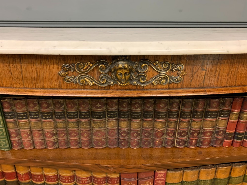 19th Century Rosewood Open Bookcase View VI