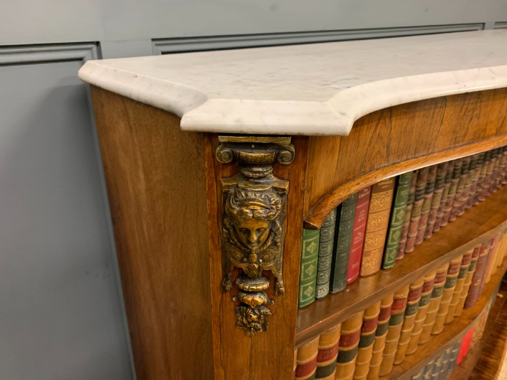 19th Century Rosewood Open Bookcase View VII