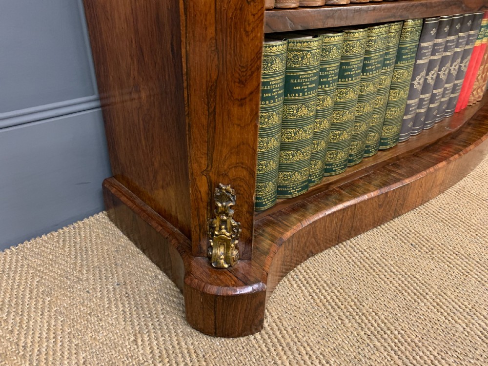 19th Century Rosewood Open Bookcase View VIII