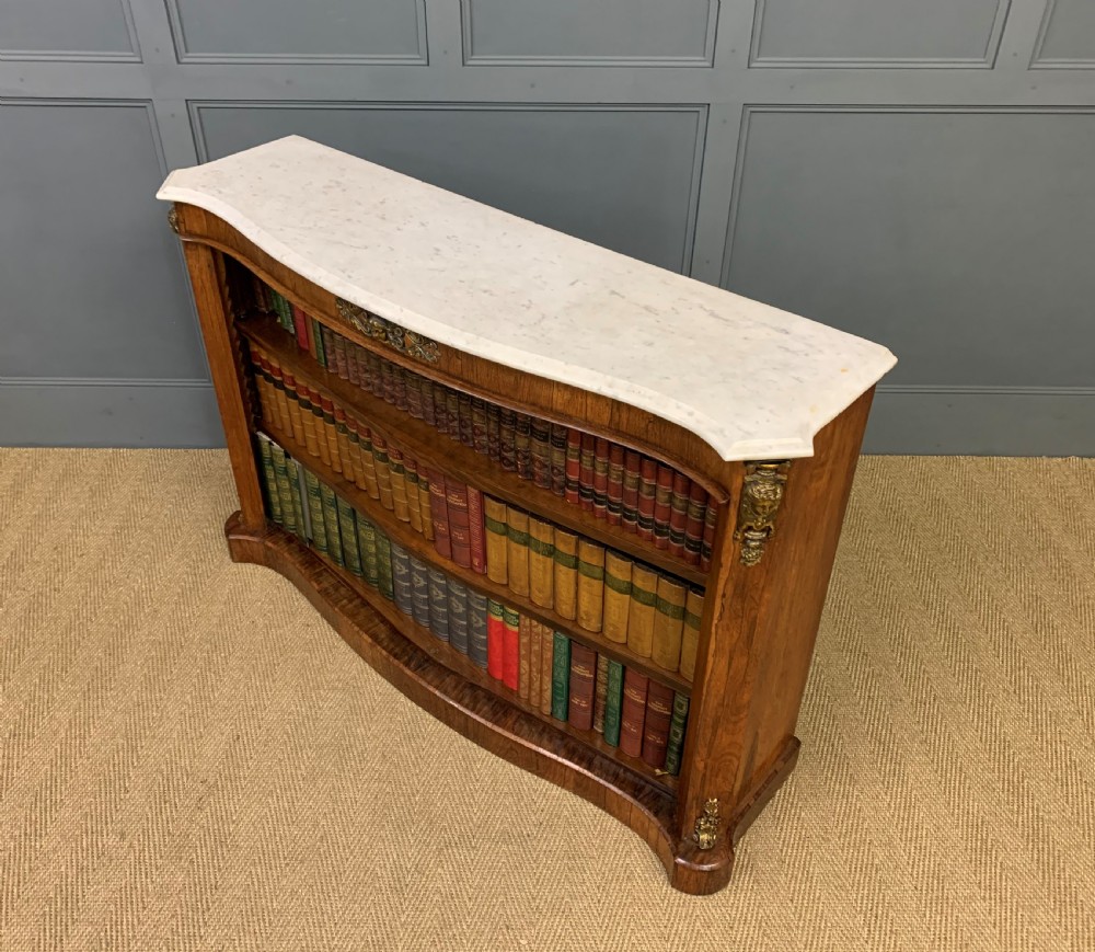 19th Century Rosewood Open Bookcase View XIII