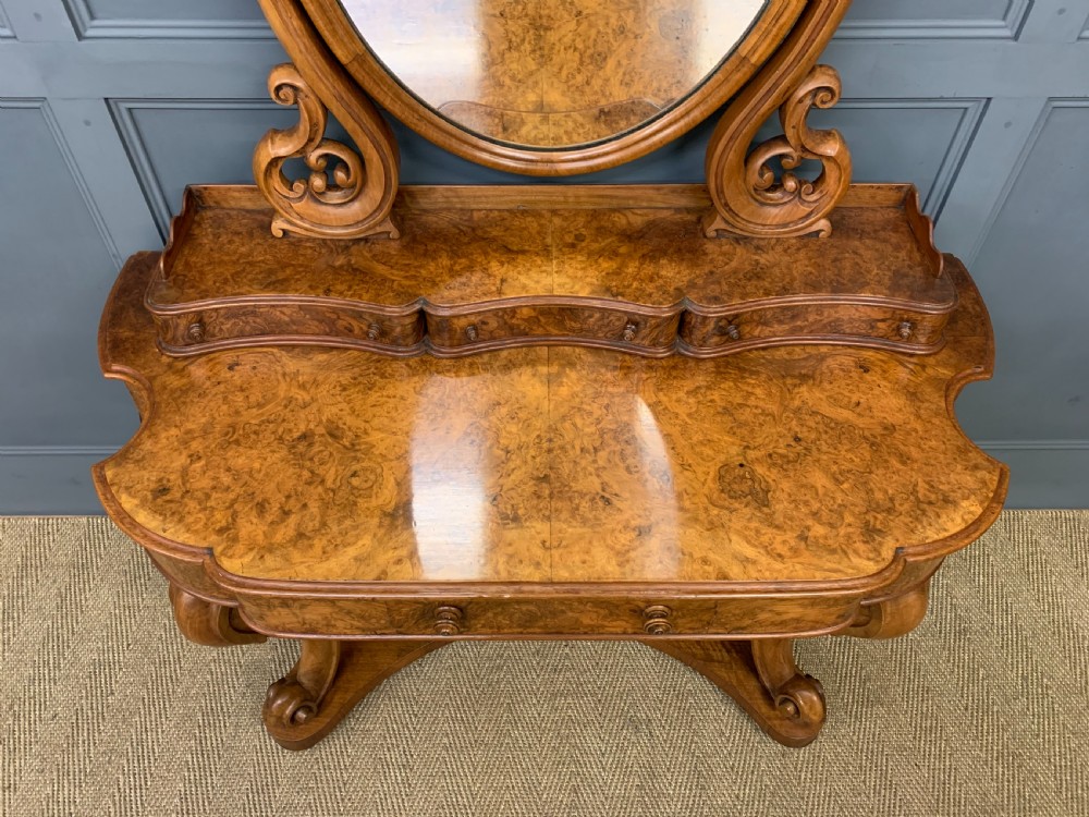 Victorian Burr Walnut Duchess Dressing Table View VI