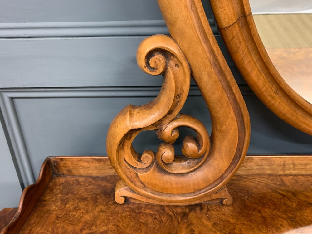 Victorian Burr Walnut Duchess Dressing Table View IX