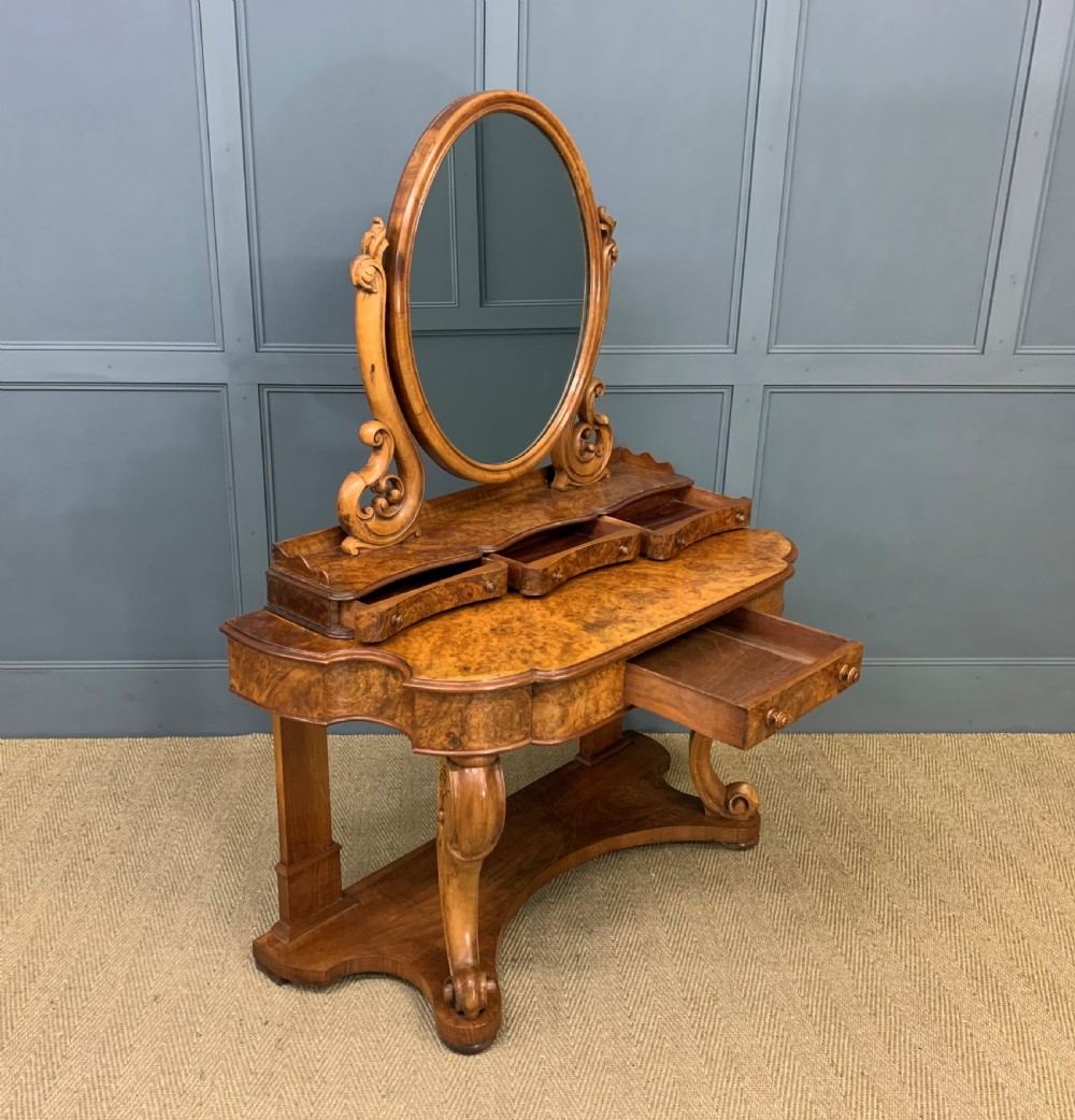 Victorian Burr Walnut Duchess Dressing Table View XV
