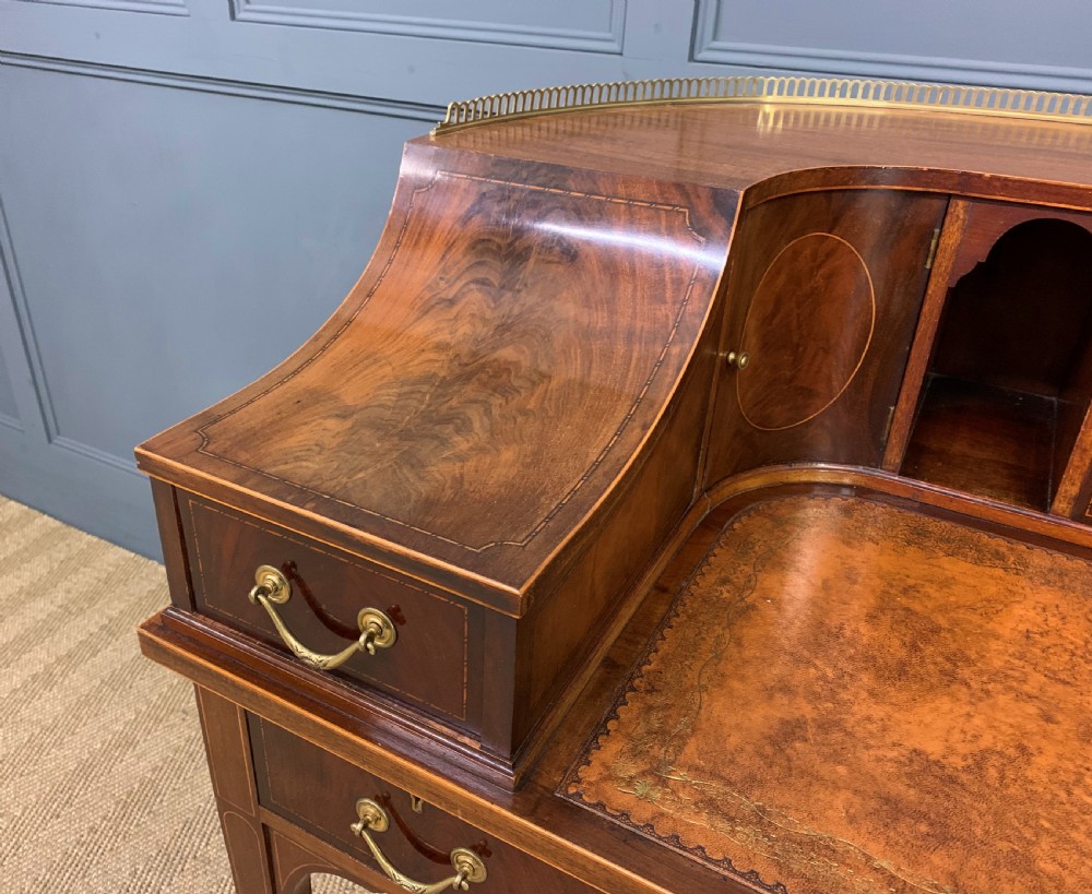 Maple and Co. Inlaid Mahogany Carlton House Desk View III