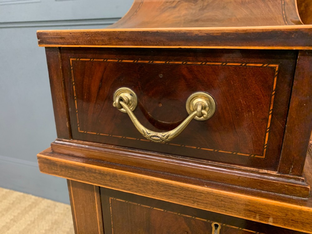 Maple and Co. Inlaid Mahogany Carlton House Desk View VII