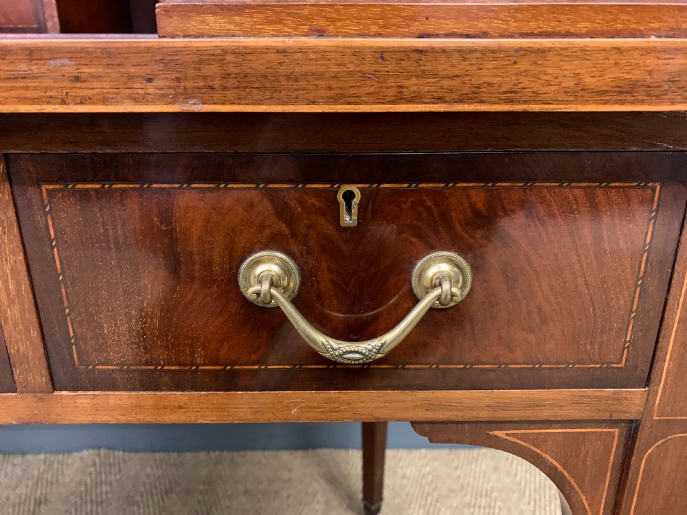 Maple and Co. Inlaid Mahogany Carlton House Desk View VIII