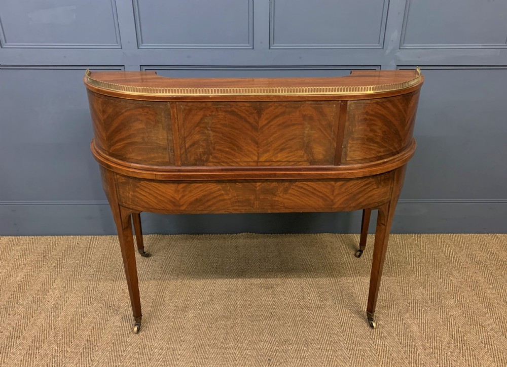 Maple and Co. Inlaid Mahogany Carlton House Desk View XIX