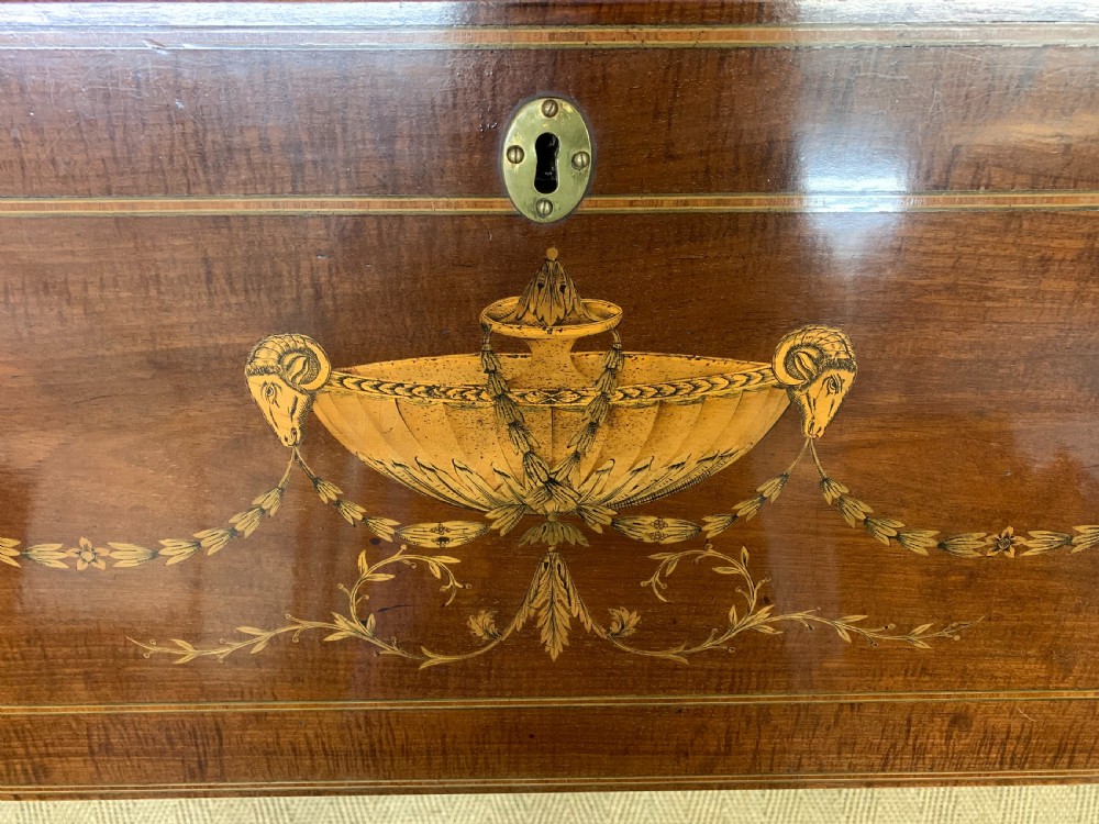 Georgian Inlaid Mahogany Bureau Bookcase View V
