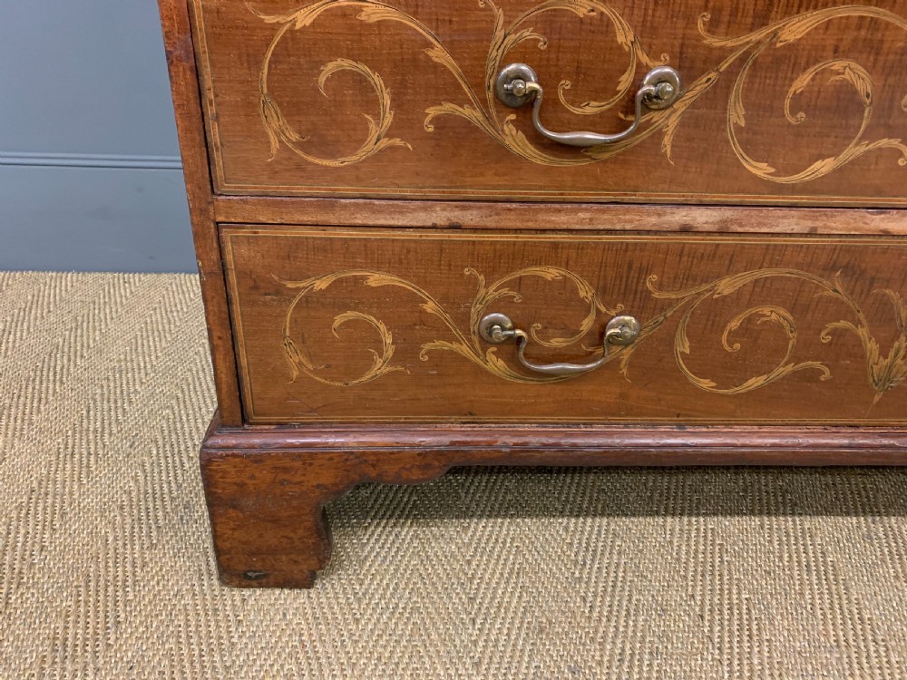 Georgian Inlaid Mahogany Bureau Bookcase View VIII