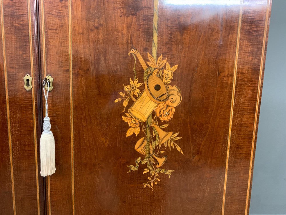 Georgian Inlaid Mahogany Bureau Bookcase View XIV