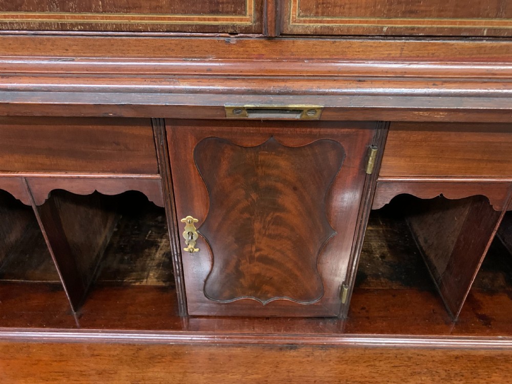 Georgian Inlaid Mahogany Bureau Bookcase View XXI