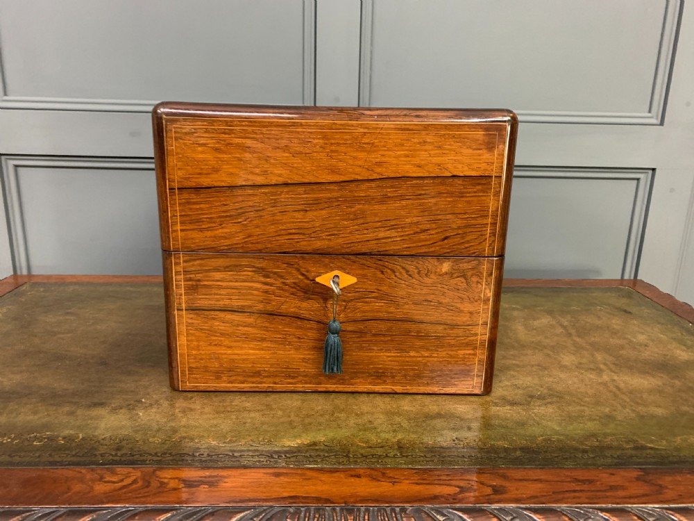 Victorian Rosewood Decanter Box View IV