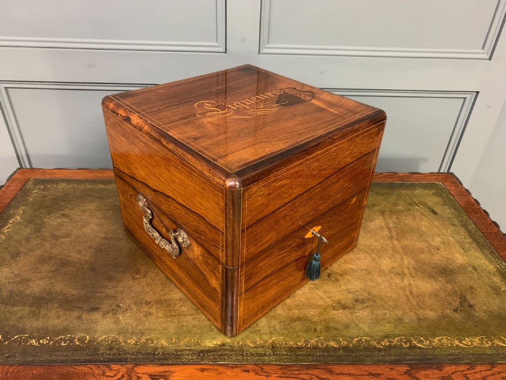 Victorian Rosewood Decanter Box View V