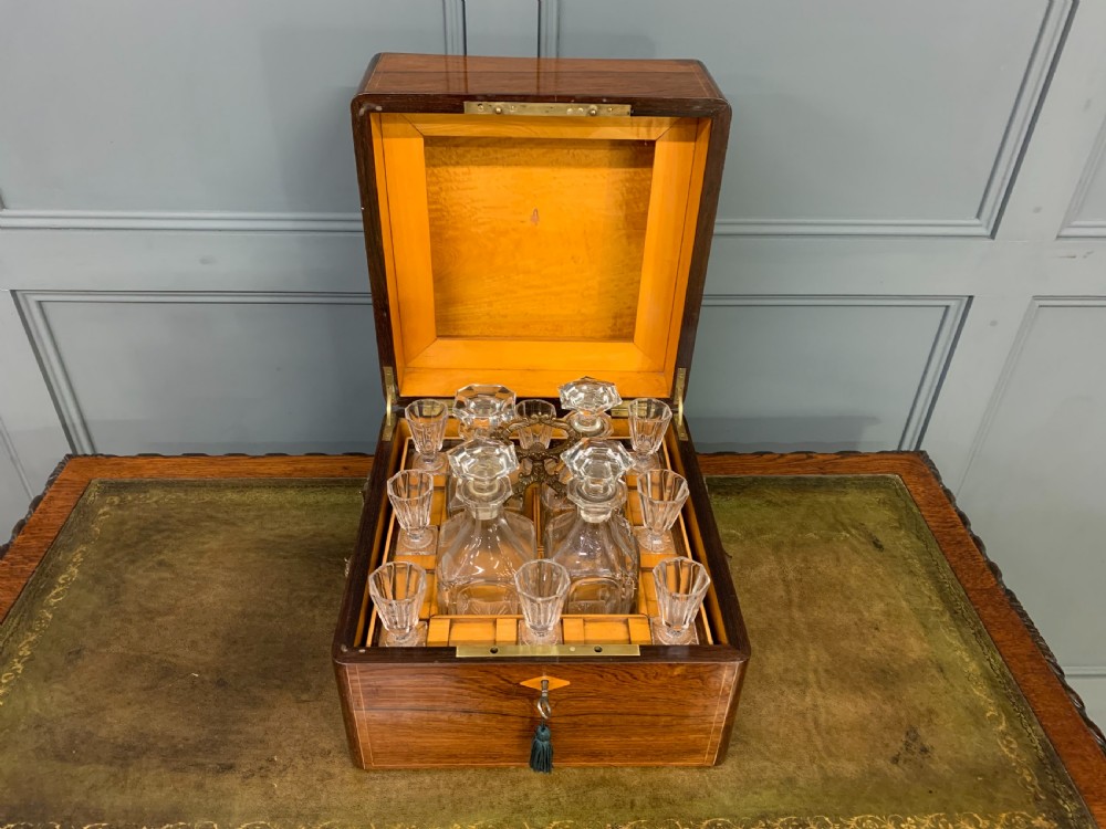 Victorian Rosewood Decanter Box View VIII