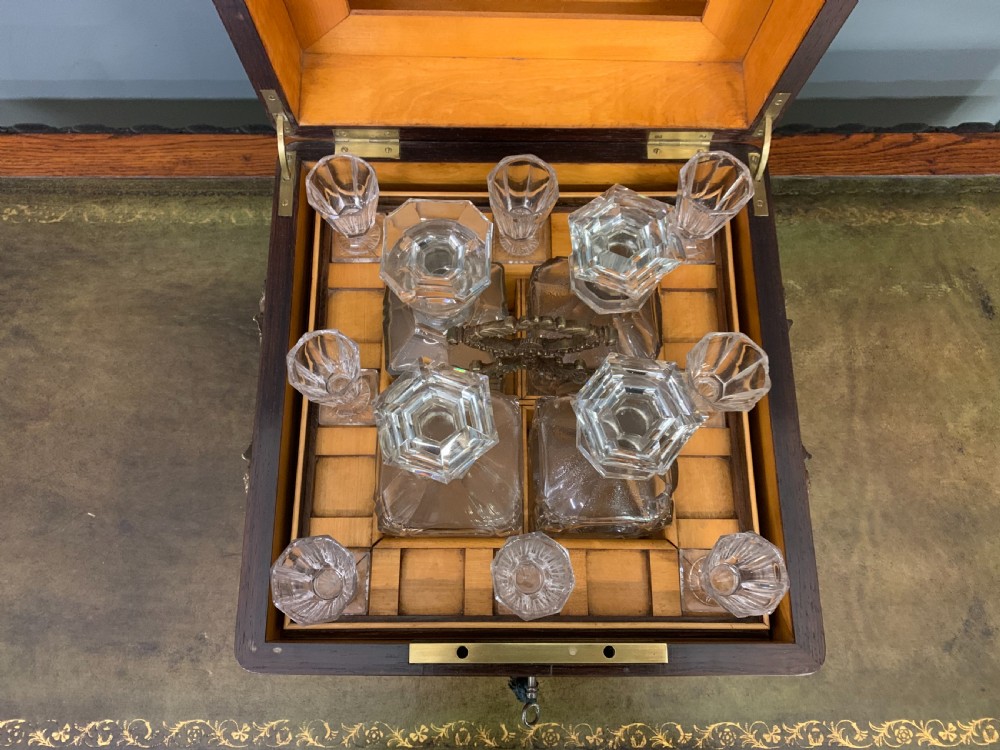 Victorian Rosewood Decanter Box View IX