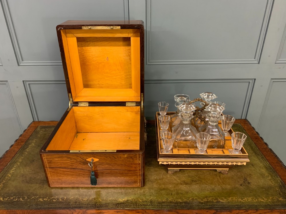 Victorian Rosewood Decanter Box View X