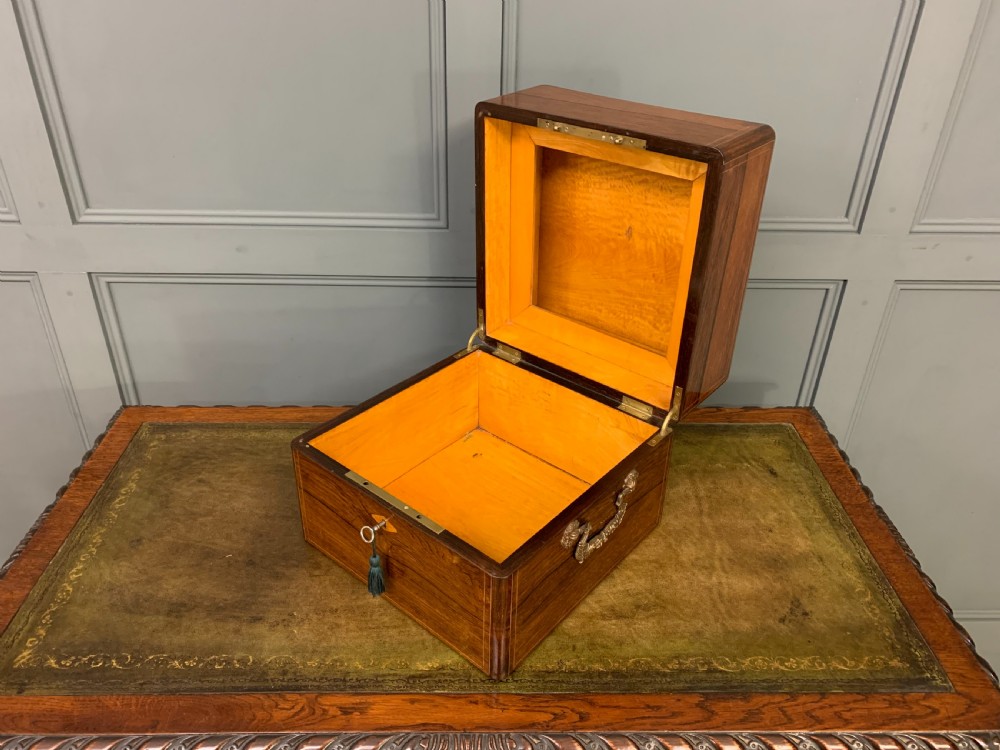 Victorian Rosewood Decanter Box View XVII