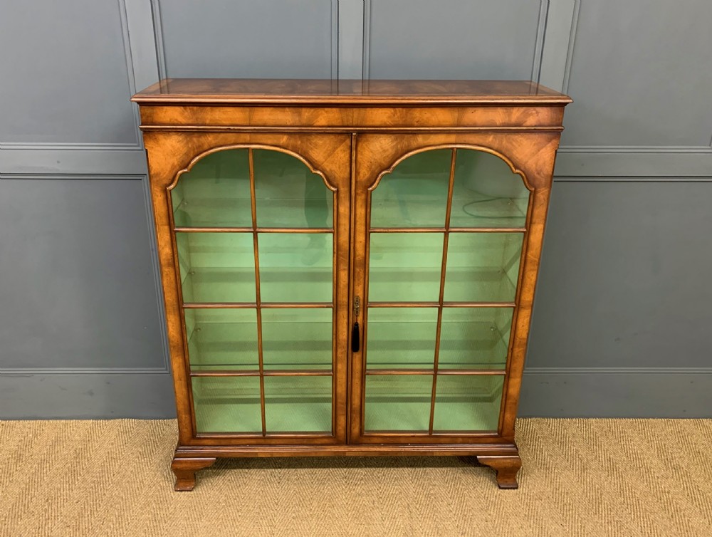 Burr Walnut Bookcase View II