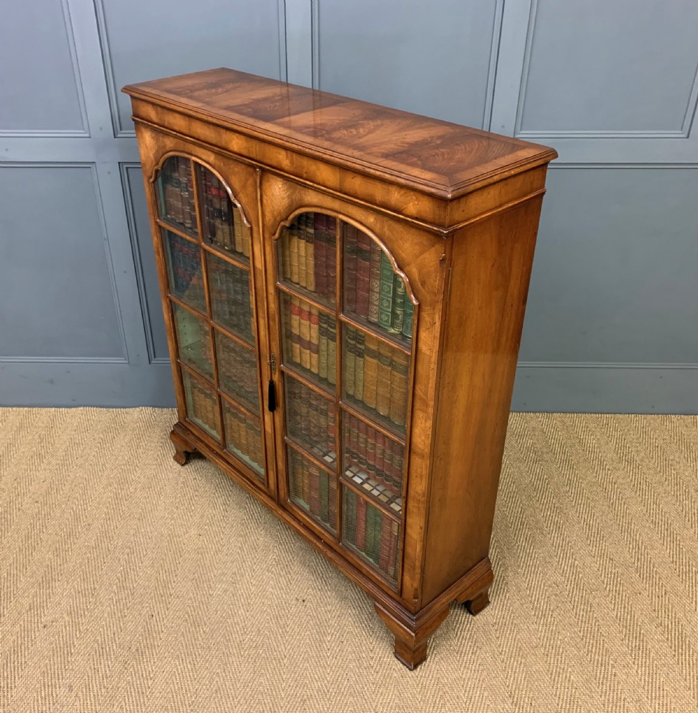 Burr Walnut Bookcase View XIV