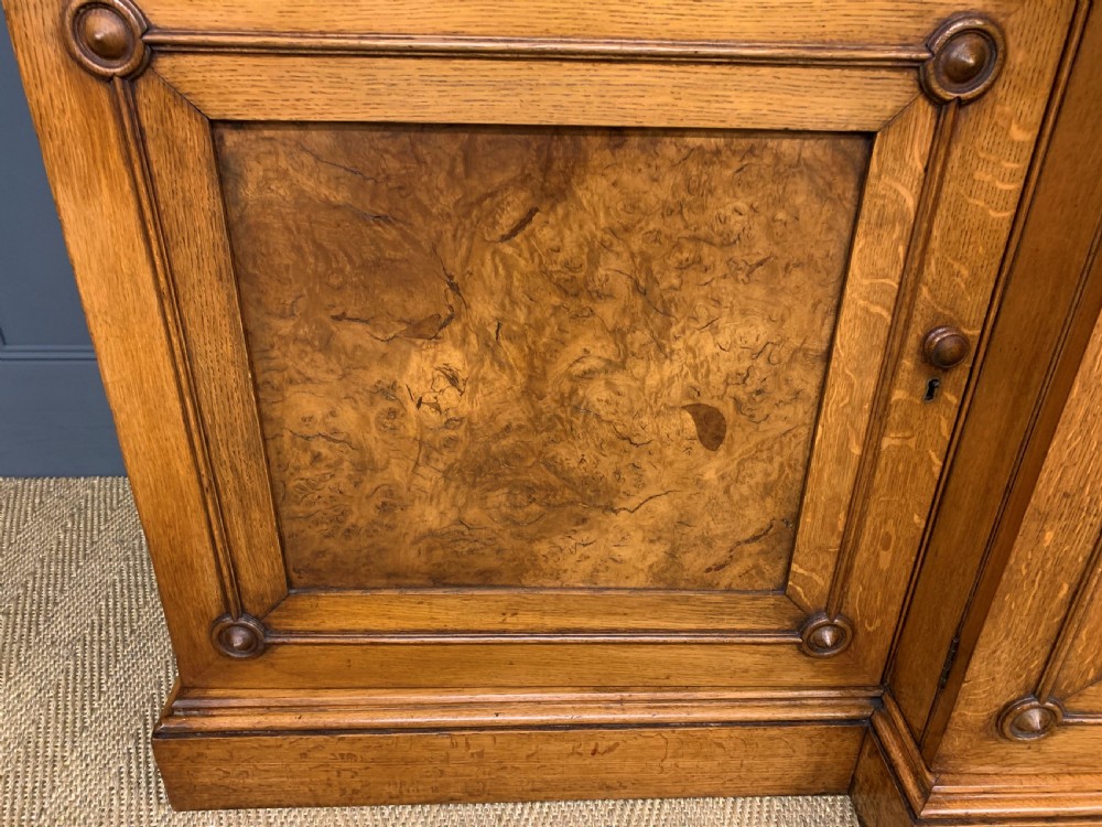 Large Victorian Golden Oak Country House Bookcase  View VII