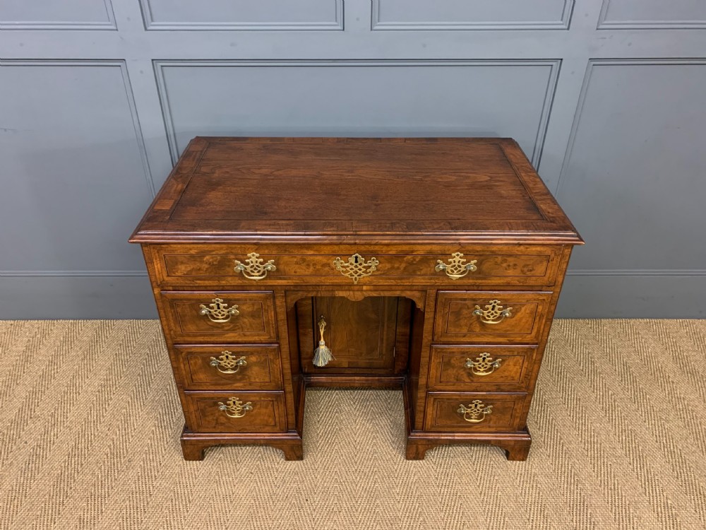 18th Century Burr Walnut Kneehole Desk View II