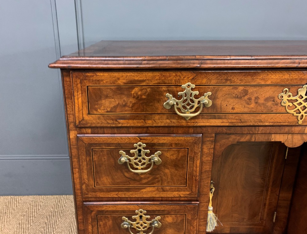 18th Century Burr Walnut Kneehole Desk View IV