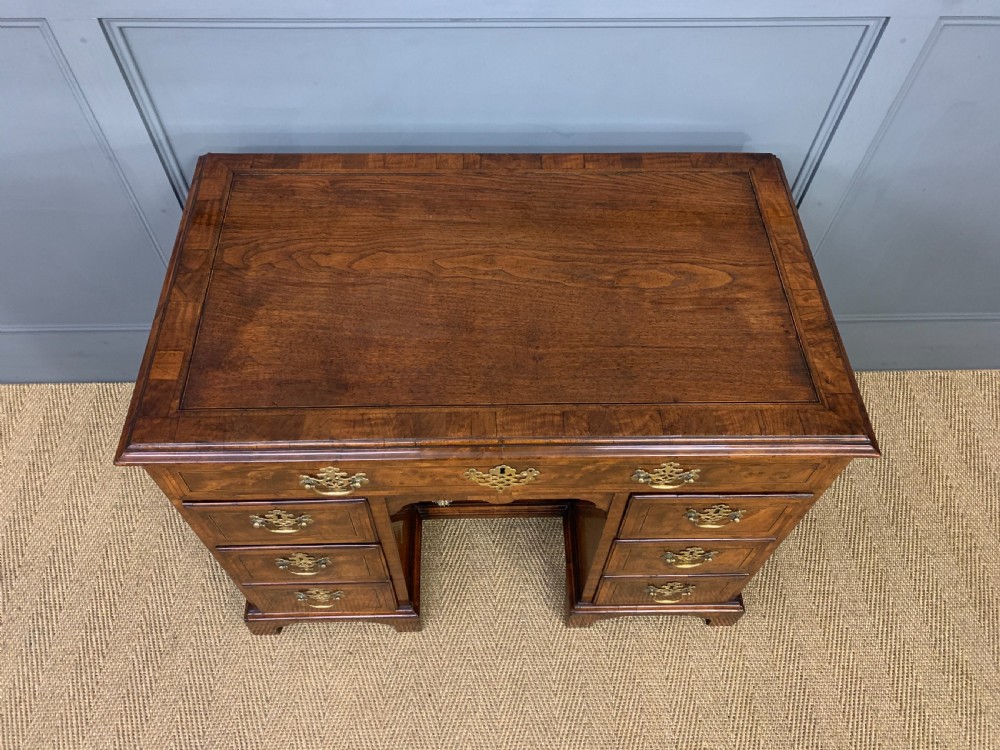 18th Century Burr Walnut Kneehole Desk View VI