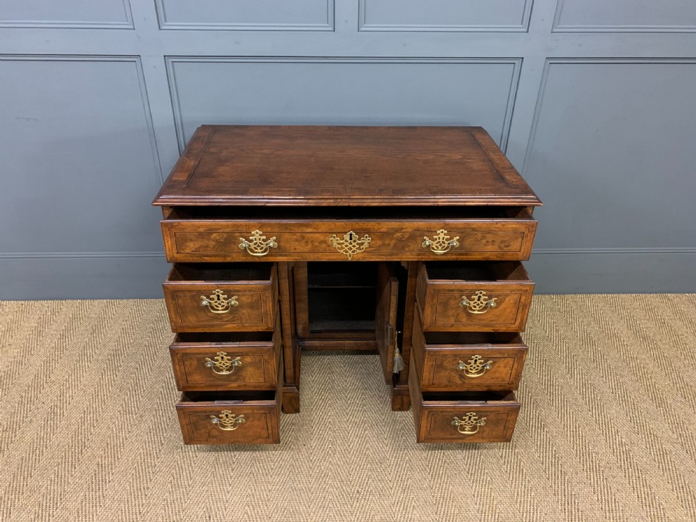 18th Century Burr Walnut Kneehole Desk View VII