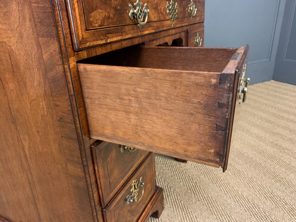 18th Century Burr Walnut Kneehole Desk View XII