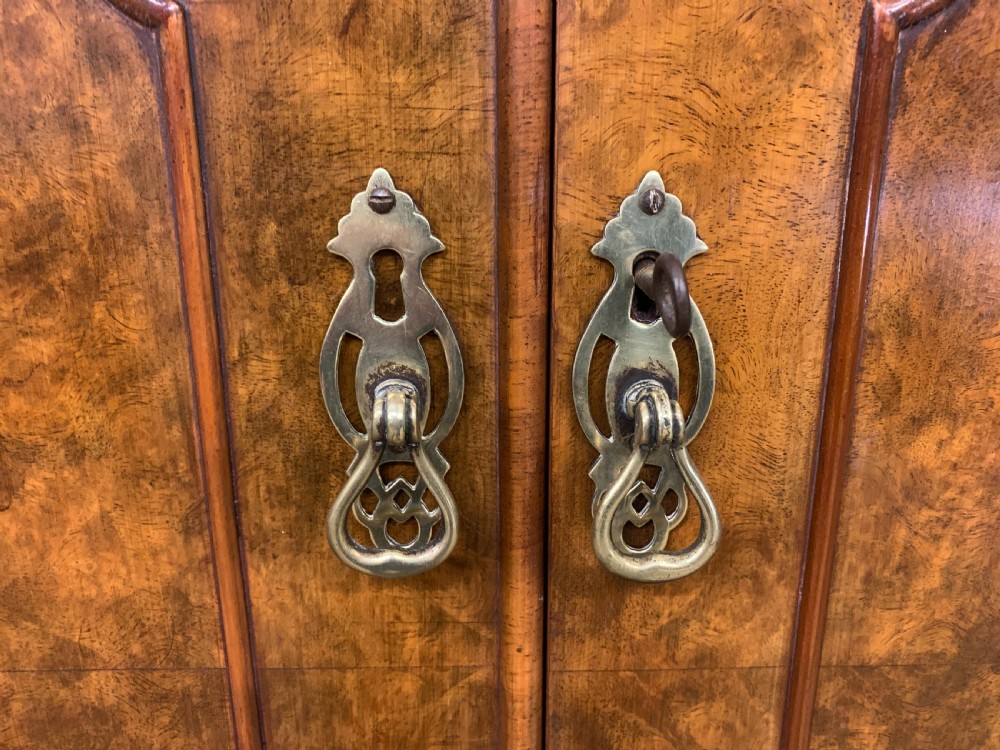 Burr Walnut Linen Press View VI
