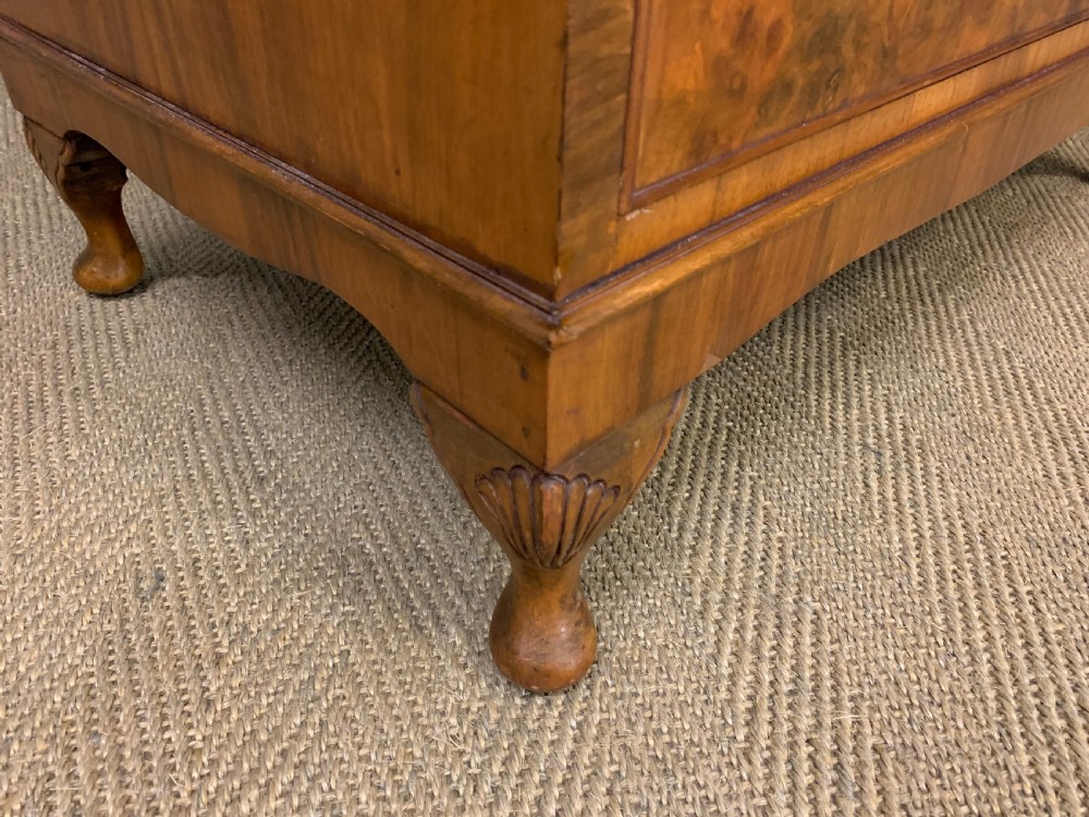 Burr Walnut Linen Press View XIII