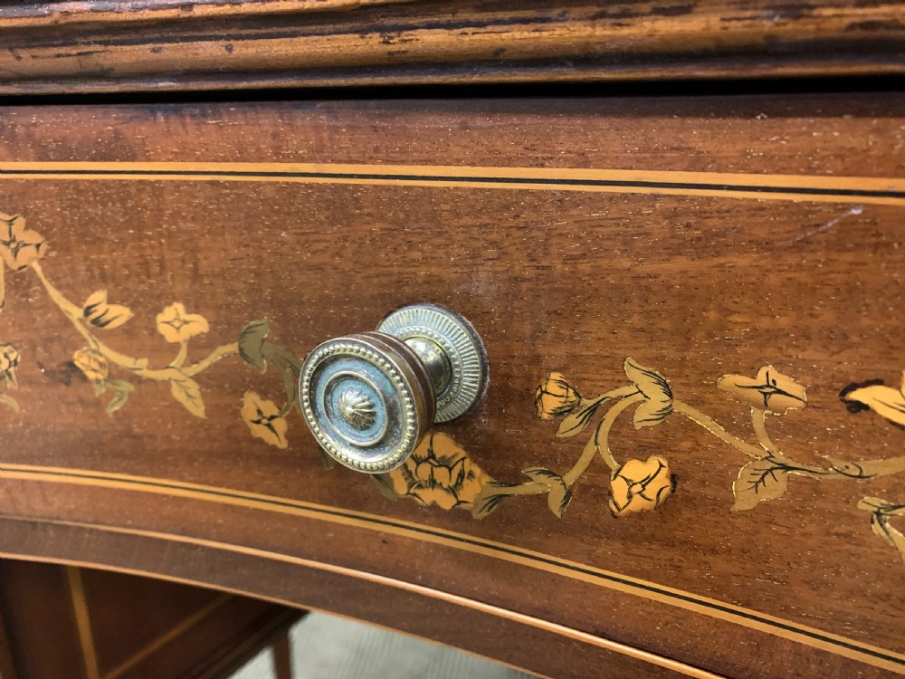 Inlaid Mahogany Kidney Shaped Desk by Jas Shoolbred View VII