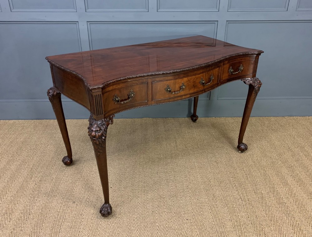Chippendale Style Mahogany Console Table