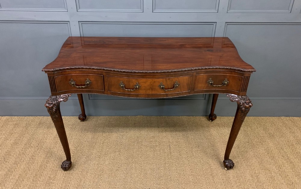 Chippendale Style Mahogany Console Table View II
