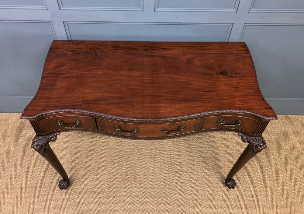 Chippendale Style Mahogany Console Table View III