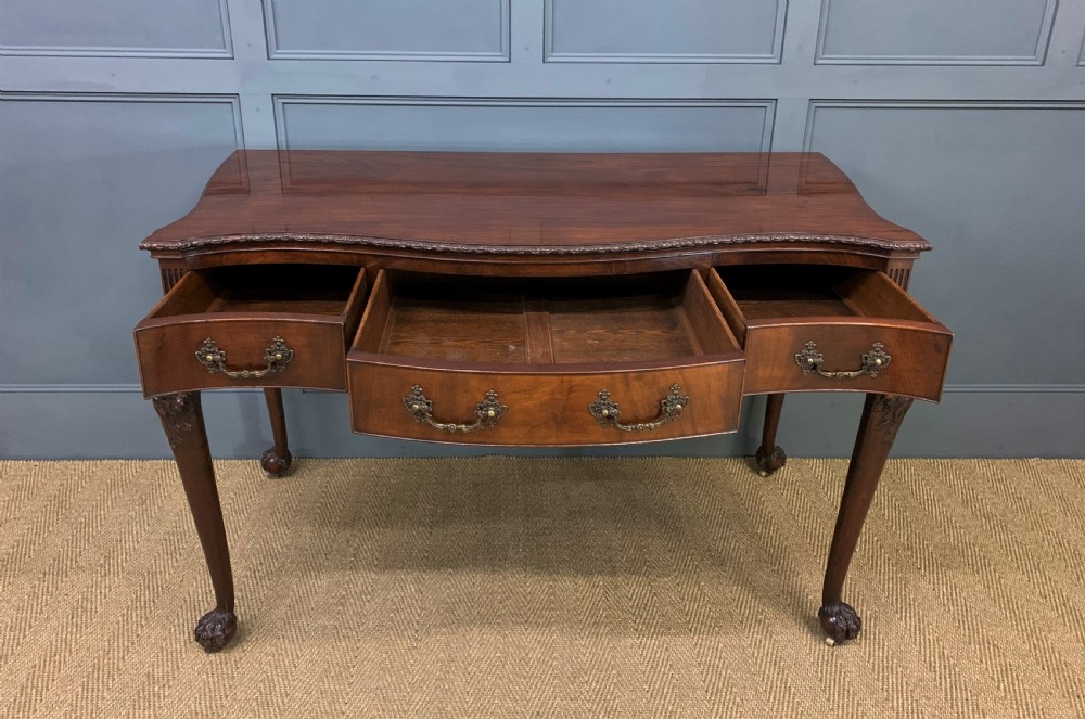 Chippendale Style Mahogany Console Table View VII