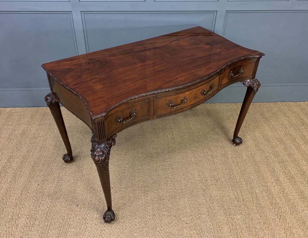 Chippendale Style Mahogany Console Table View IX