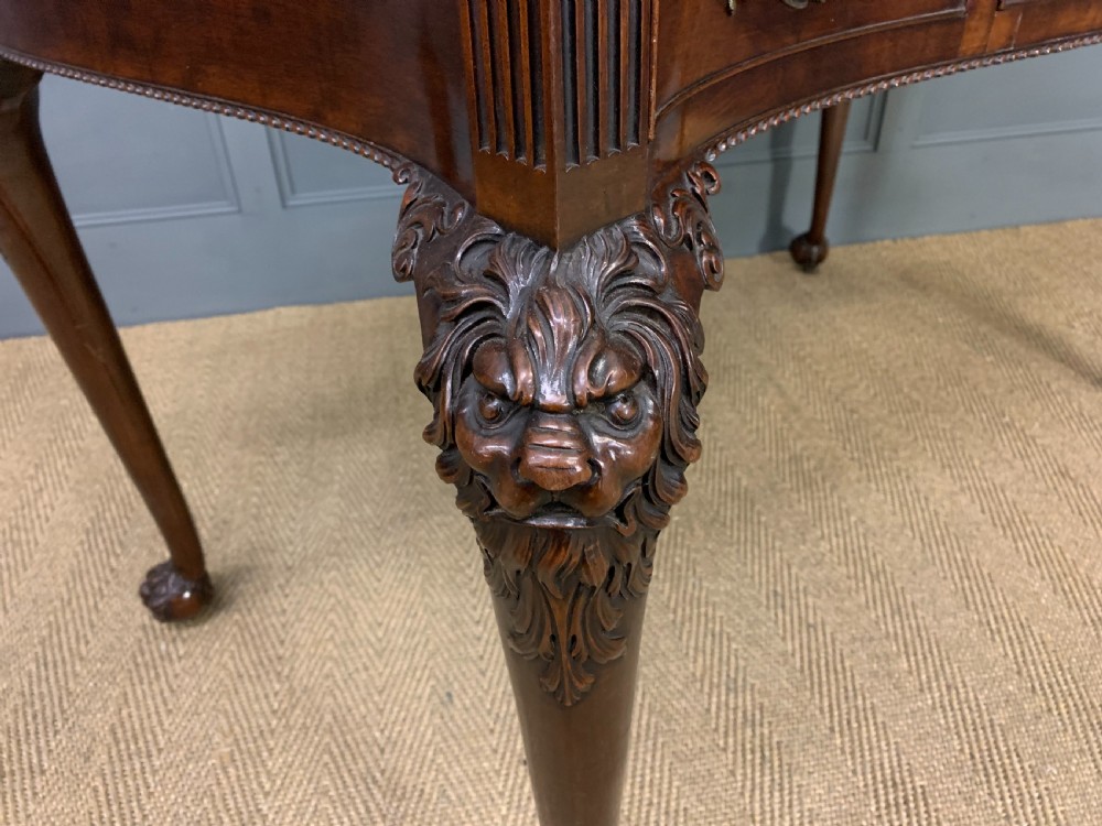 Chippendale Style Mahogany Console Table View X