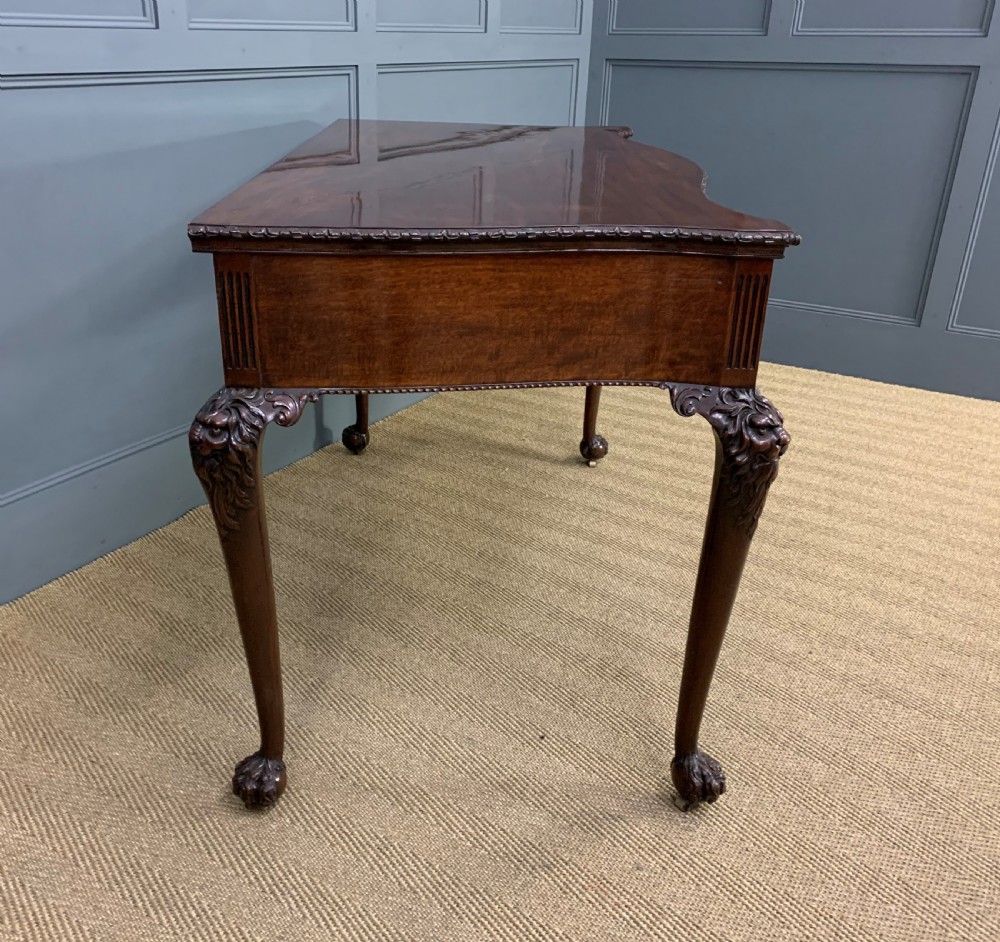 Chippendale Style Mahogany Console Table View XII