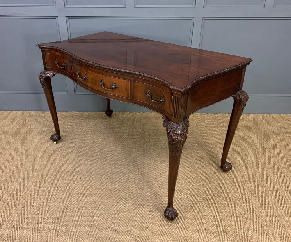 Chippendale Style Mahogany Console Table View XIV