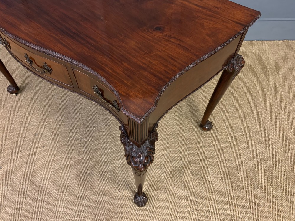 Chippendale Style Mahogany Console Table View XV