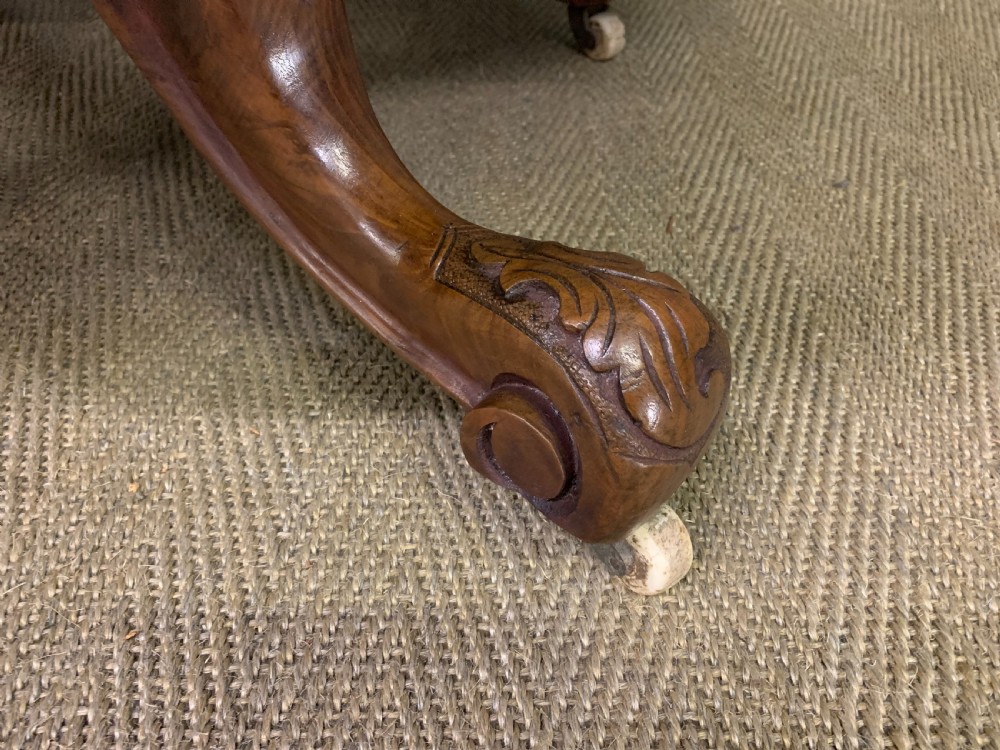 Victorian Oval Burr Walnut Coffee Table View V