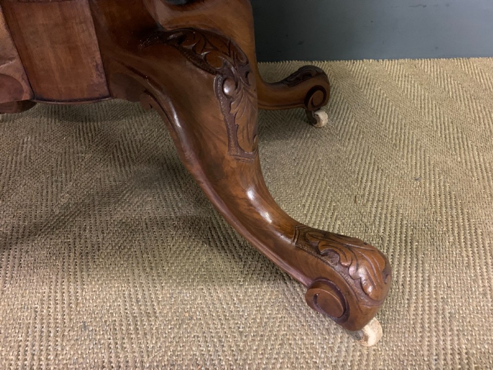 Victorian Oval Burr Walnut Coffee Table View VI